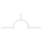 Ekena Millwork Ericson Architectural Grade PVC Gable Bracket, 108"W x 40 1/2"H x 2"D x 4"F, 9/12 Pitch GBP108X41X0204ERI00 - alternate 4
